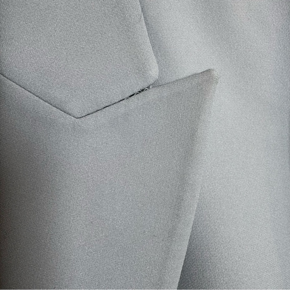 Lafayette 148 New York Gray Blazer Sz 12 Double Button Career Jacket Workwear - Picture 11 of 11